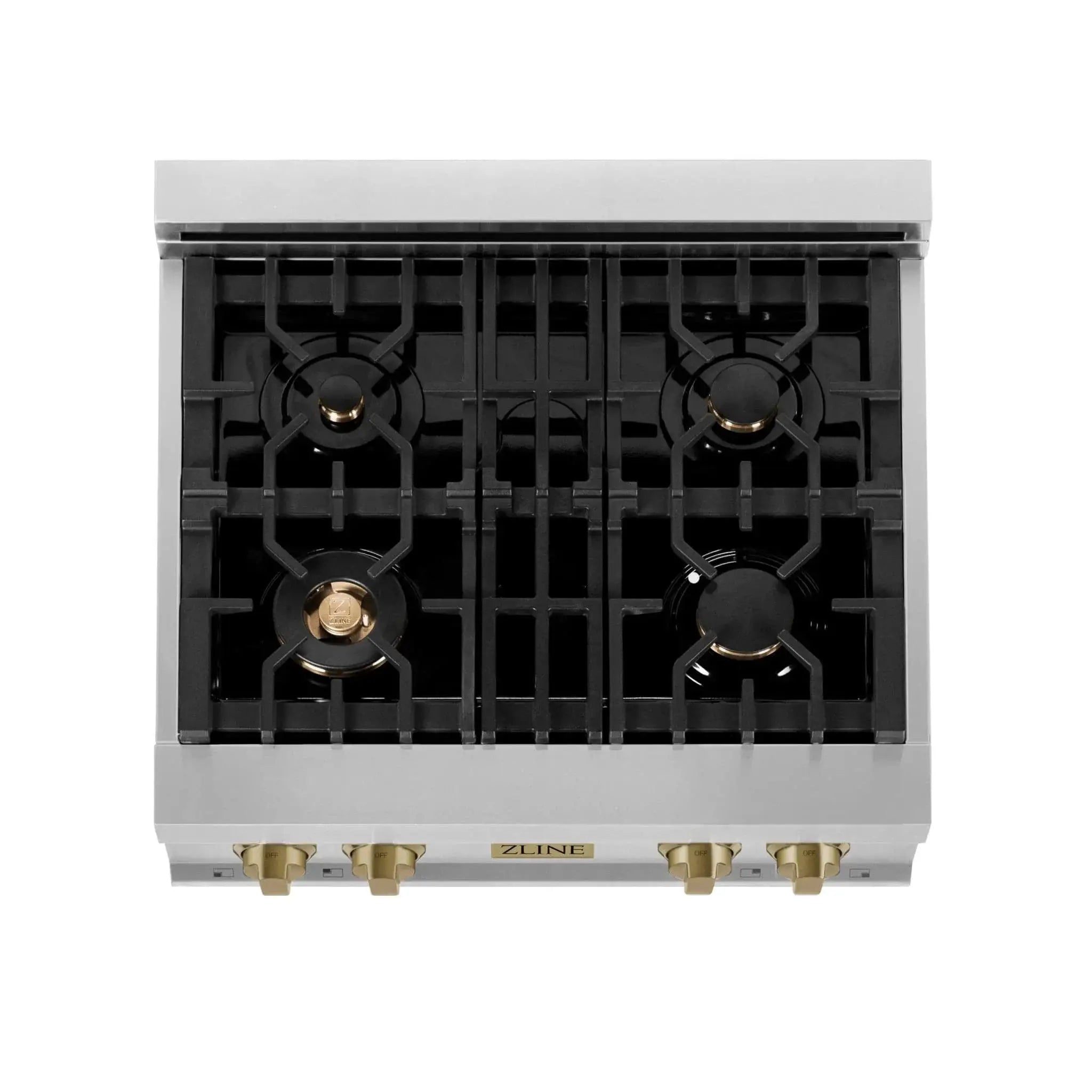 ZLINE 30" Autograph Rangetop, DuraSnow, RTZ-30-CB by Farmhouse Kitchen and Bath