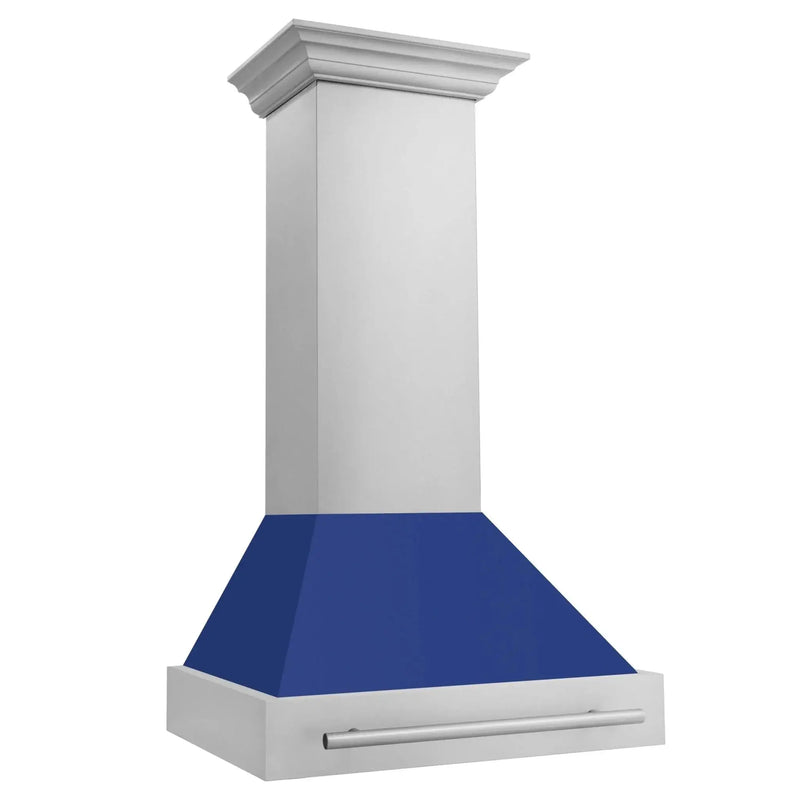 ZLINE 30" Autograph Stainless Wall Range Hood, 8654STX-BM-30 by Farmhouse Kitchen and Bath