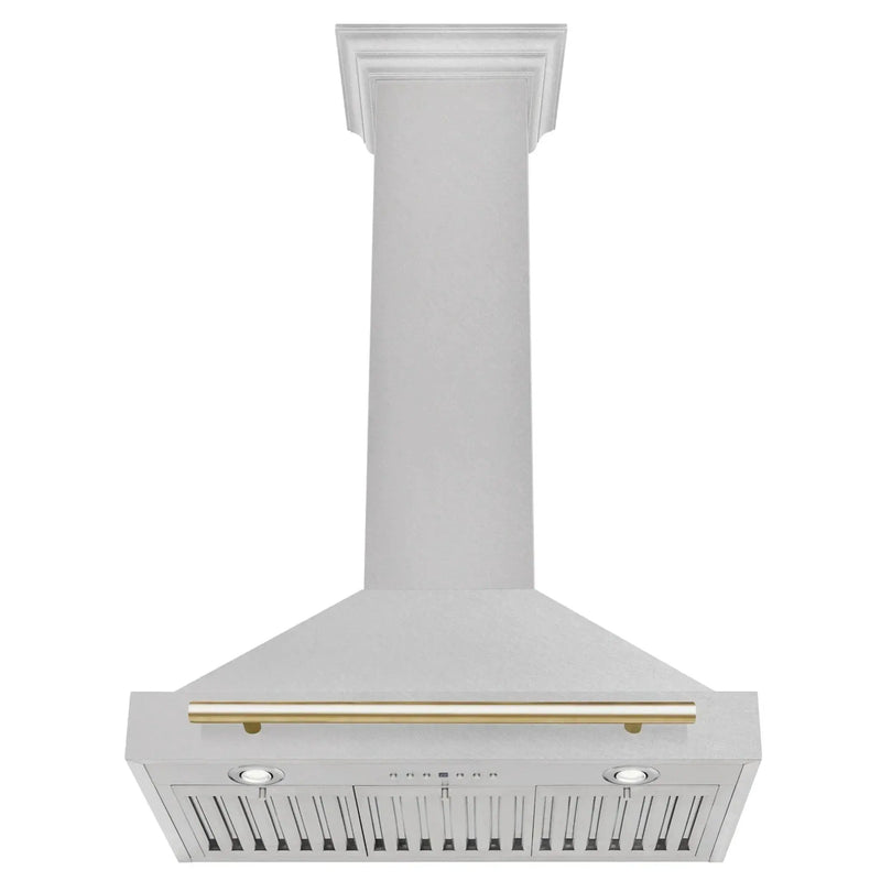 ZLINE 30" Autograph Stainless Wall Range Hood KB4SNZ-30-G by Farmhouse Kitchen and Bath