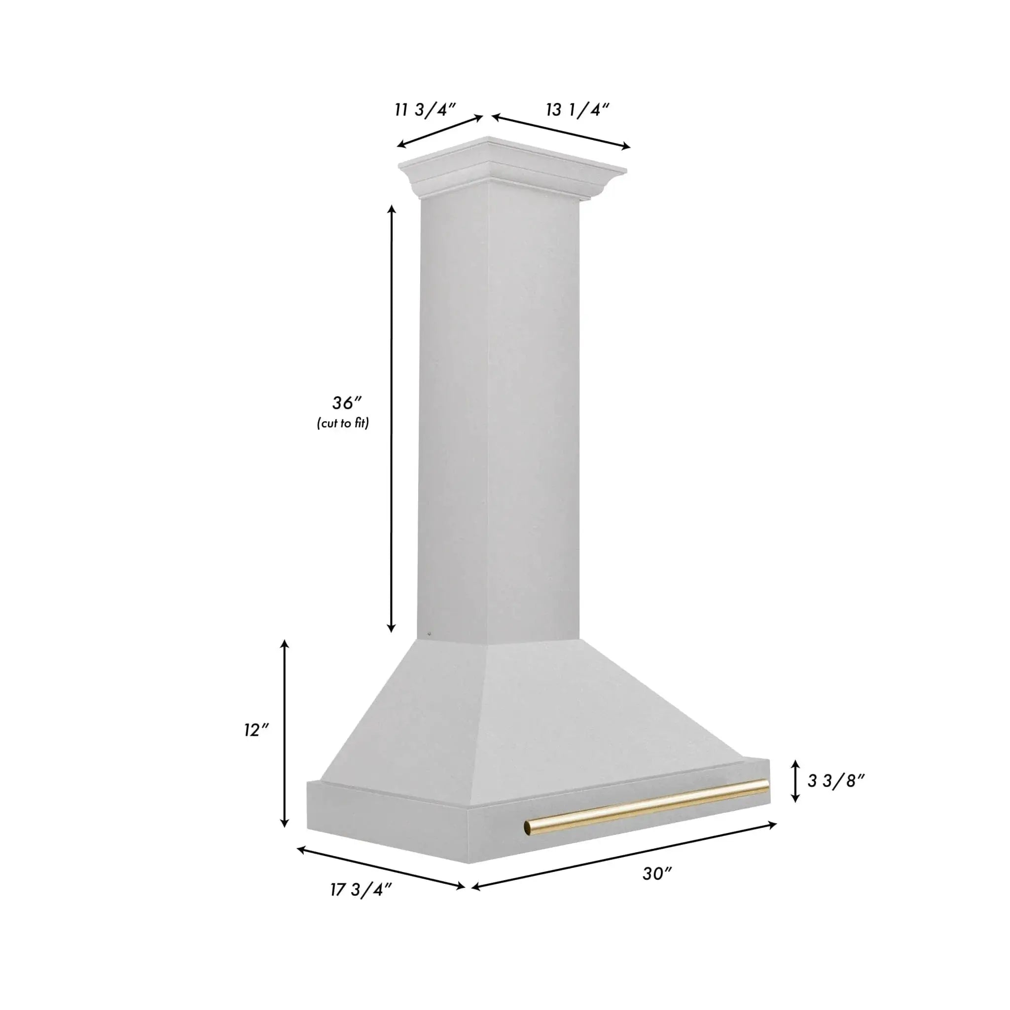 ZLINE 30" Autograph Stainless Wall Range Hood KB4SNZ-30-G by Farmhouse Kitchen and Bath