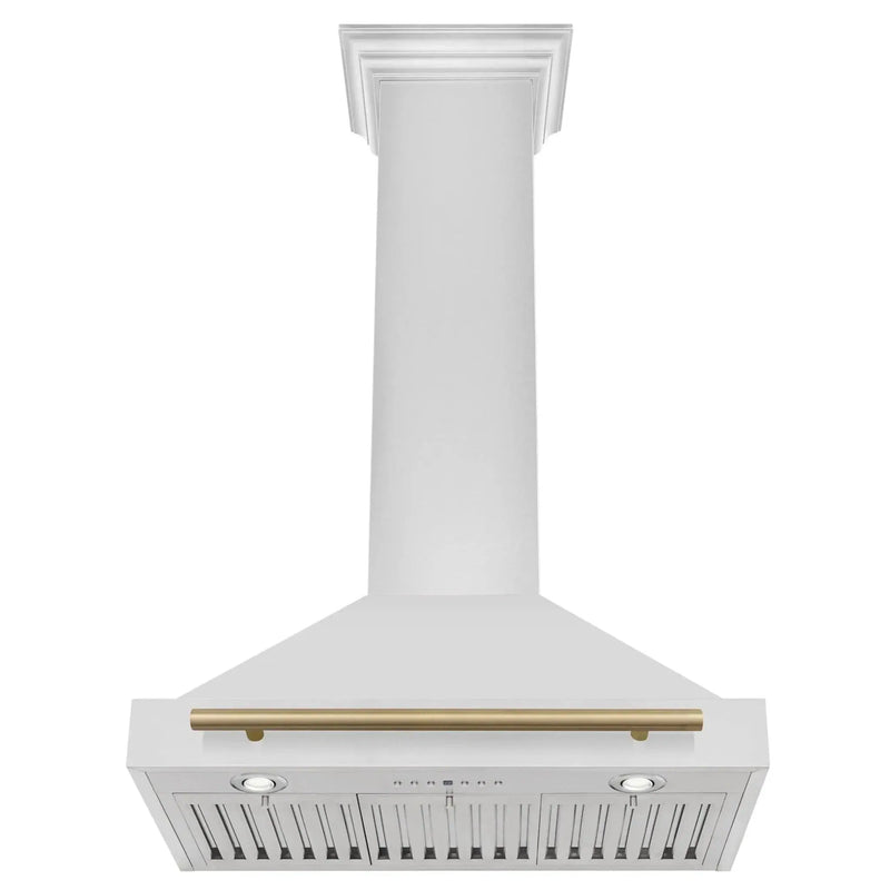 ZLINE 30" Autograph Stainless Wall Range Hood KB4STZ-30-G by Farmhouse Kitchen and Bath