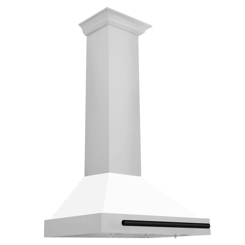 ZLINE 30" Autograph Stainless Wall Range Hood KB4STZ-WM30-MB by Farmhouse Kitchen and Bath