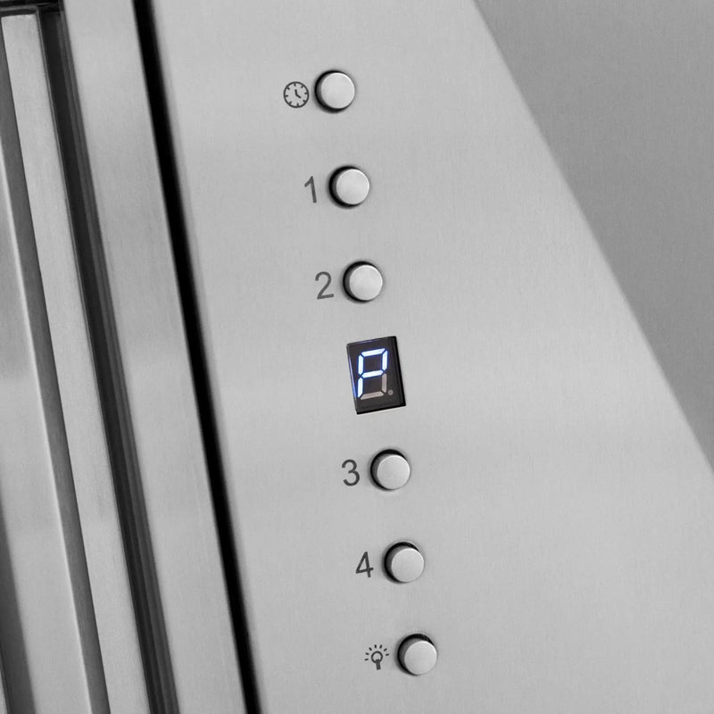 ZLINE 30" Autograph Stainless Wall Range Hood, White, 8654STZ-WM30-G by Farmhouse Kitchen and Bath