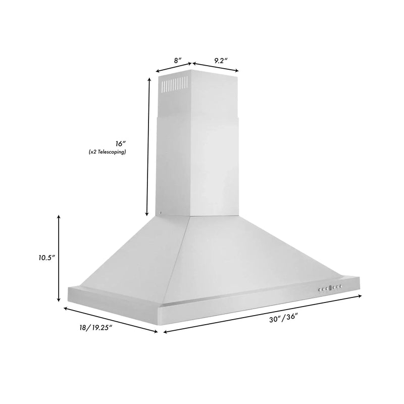 ZLINE 30" Bundle Range RA-RM-30 & Wall Range Hood KB-30, 2KP-RARMRH30 by Farmhouse Kitchen and Bath