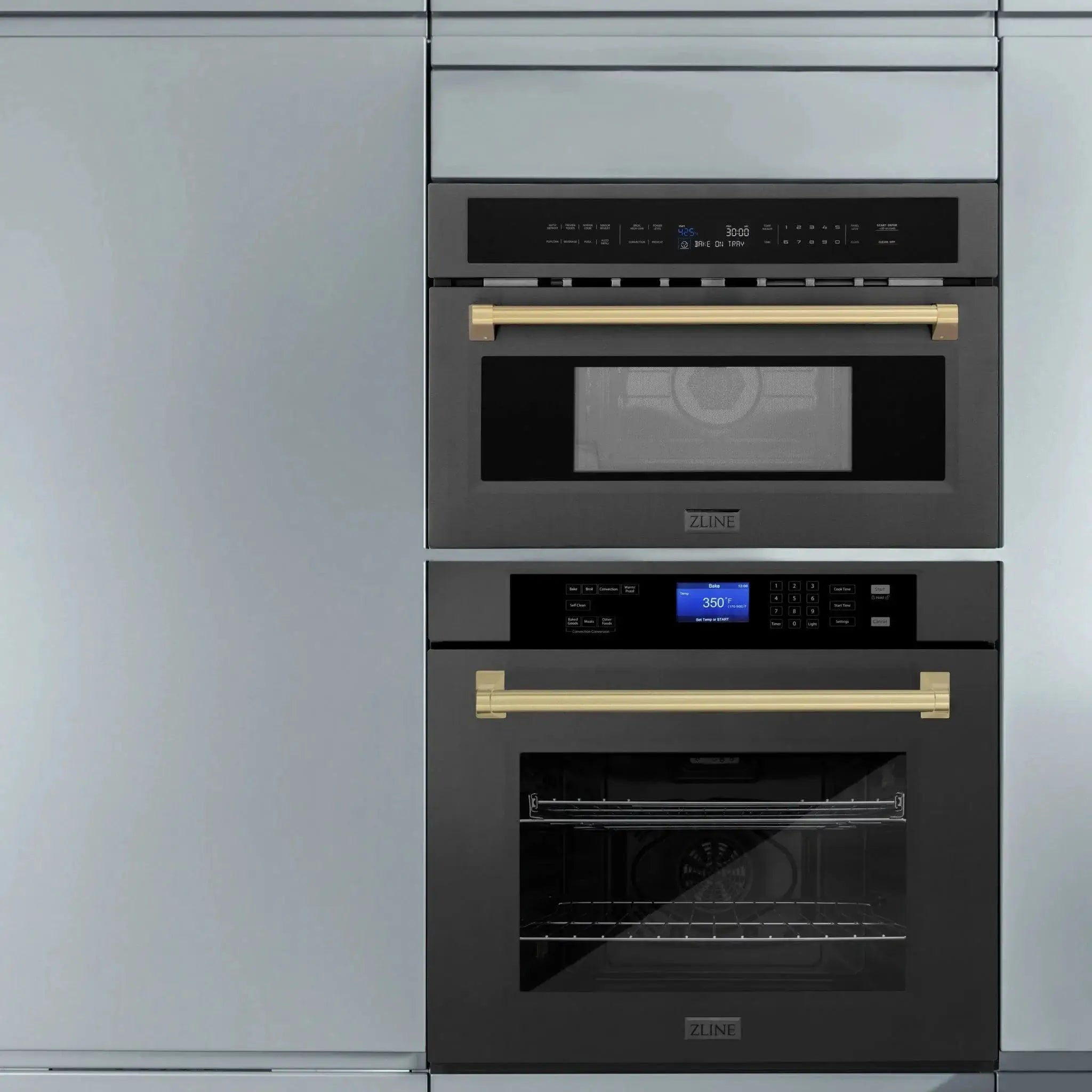 ZLINE 30” Convection Microwave, Black Stainless, Bronze MWOZ-30-BS-CB by Farmhouse Kitchen and Bath