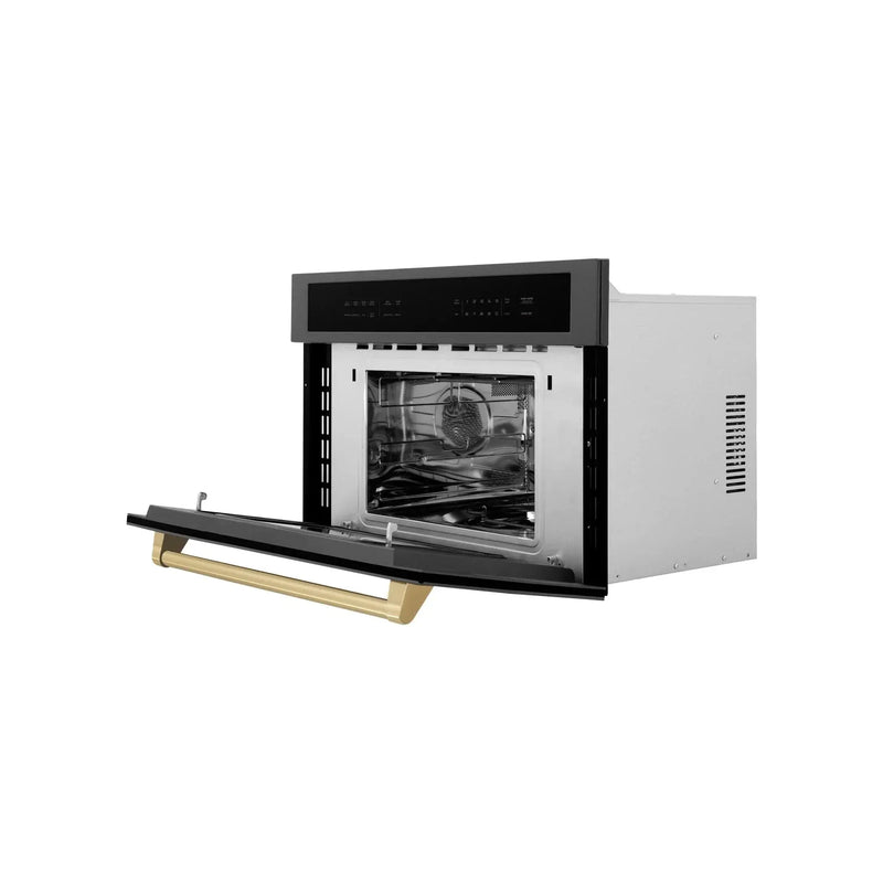 ZLINE 30” Convection Microwave, Black Stainless, Bronze MWOZ-30-BS-CB by Farmhouse Kitchen and Bath