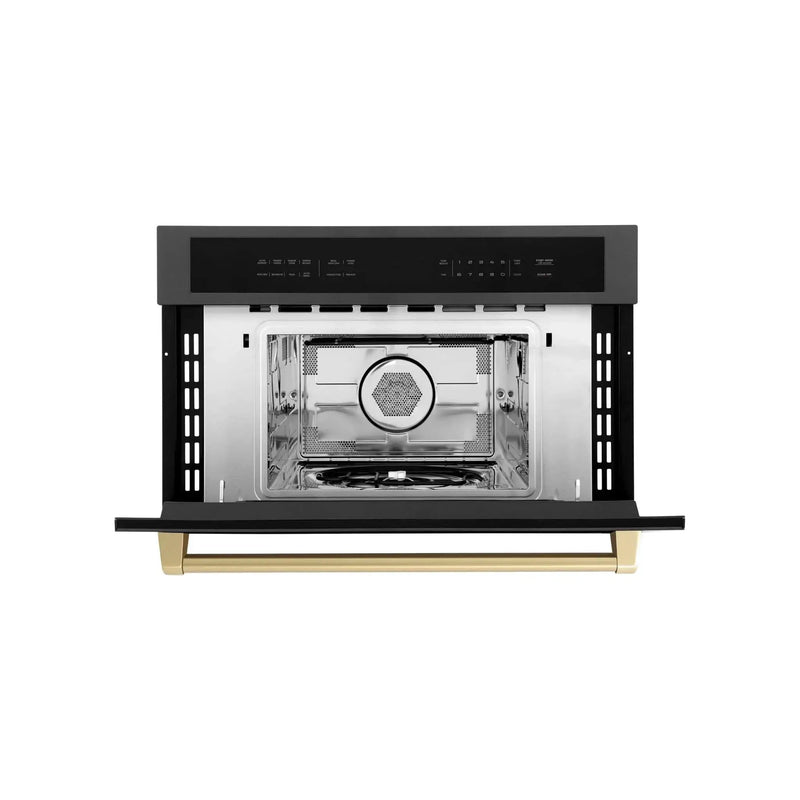 ZLINE 30” Convection Microwave, Black Stainless, Bronze MWOZ-30-BS-CB by Farmhouse Kitchen and Bath