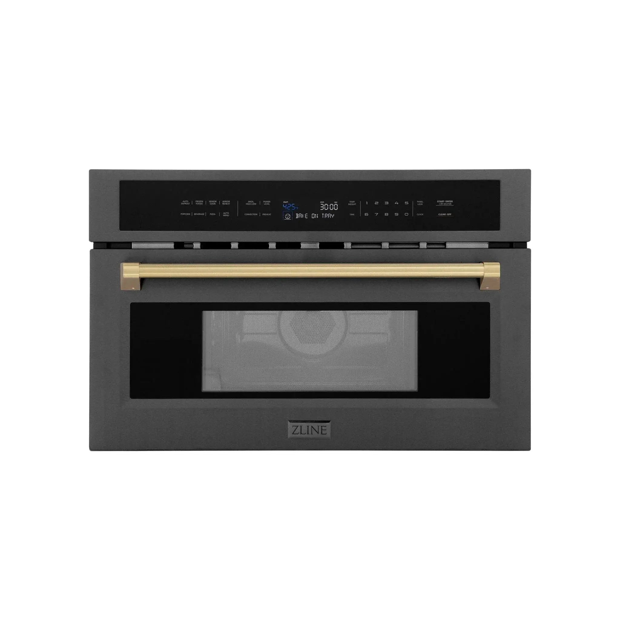 ZLINE 30” Convection Microwave, Black Stainless, Bronze MWOZ-30-BS-CB by Farmhouse Kitchen and Bath