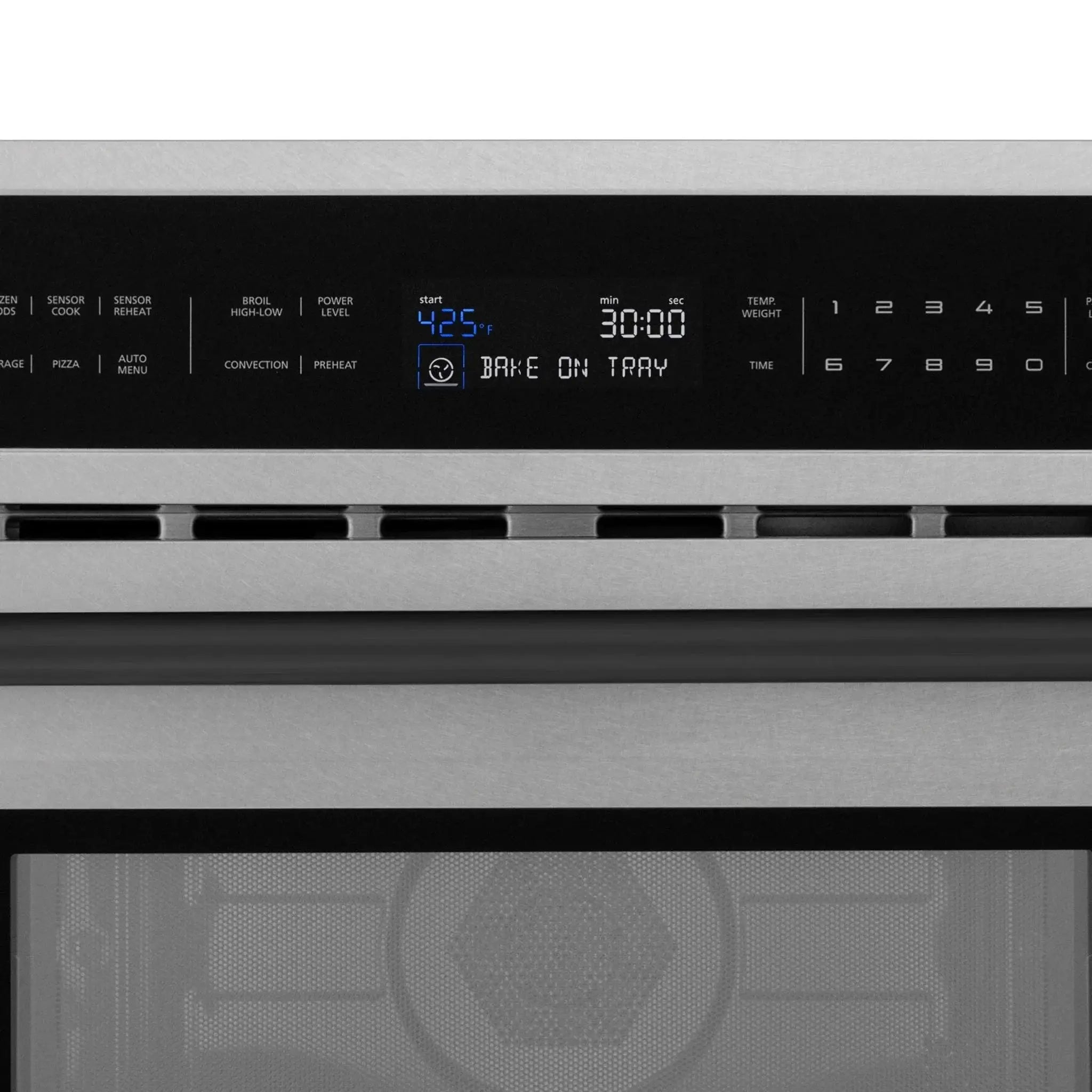 ZLINE 30” Convection Microwave, Stainless Steel, Black MWOZ-30-SS-MB by Farmhouse Kitchen and Bath