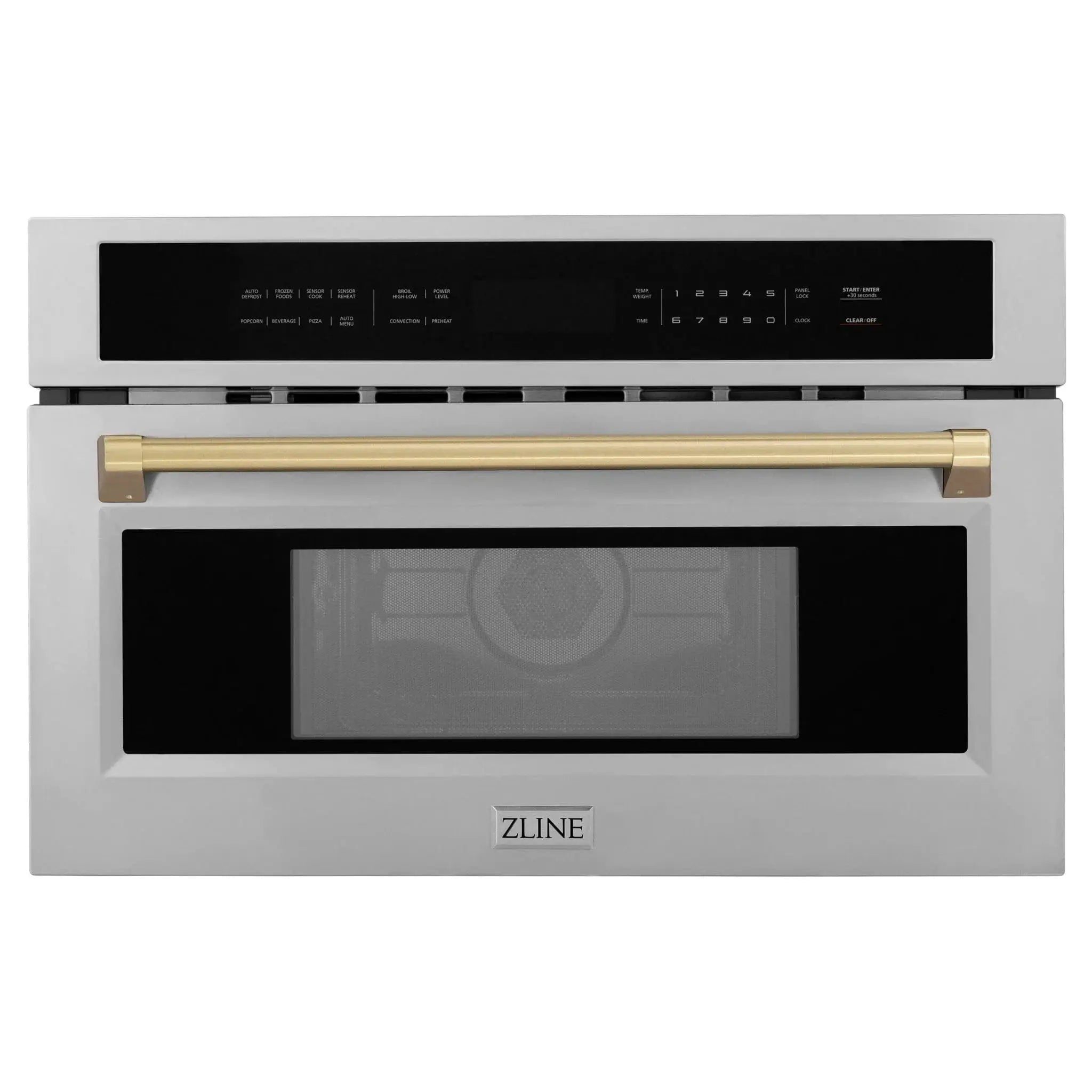 ZLINE 30” Convection Microwave, Stainless Steel, Bronze MWOZ-30-SS-CB by Farmhouse Kitchen and Bath