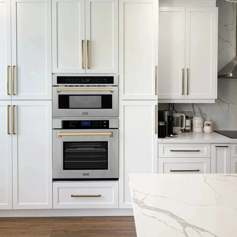 ZLINE 30” Convection Microwave, Stainless Steel, Bronze MWOZ-30-SS-CB by Farmhouse Kitchen and Bath