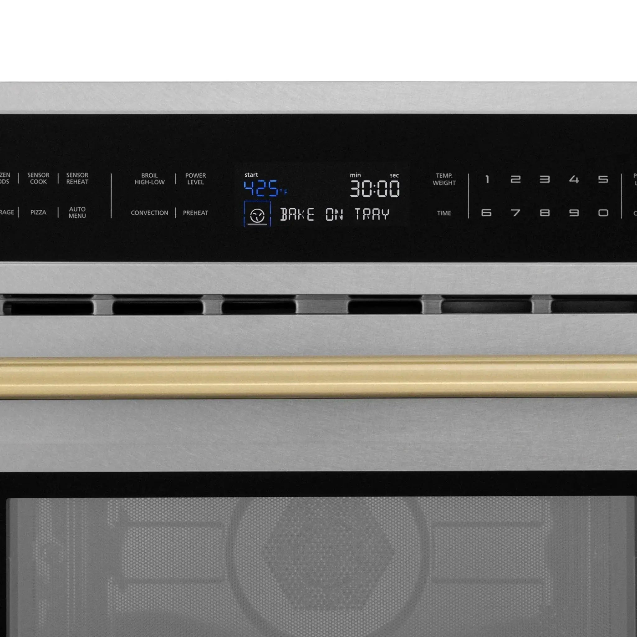 ZLINE 30” Convection Microwave, Stainless Steel, Bronze MWOZ-30-SS-CB by Farmhouse Kitchen and Bath