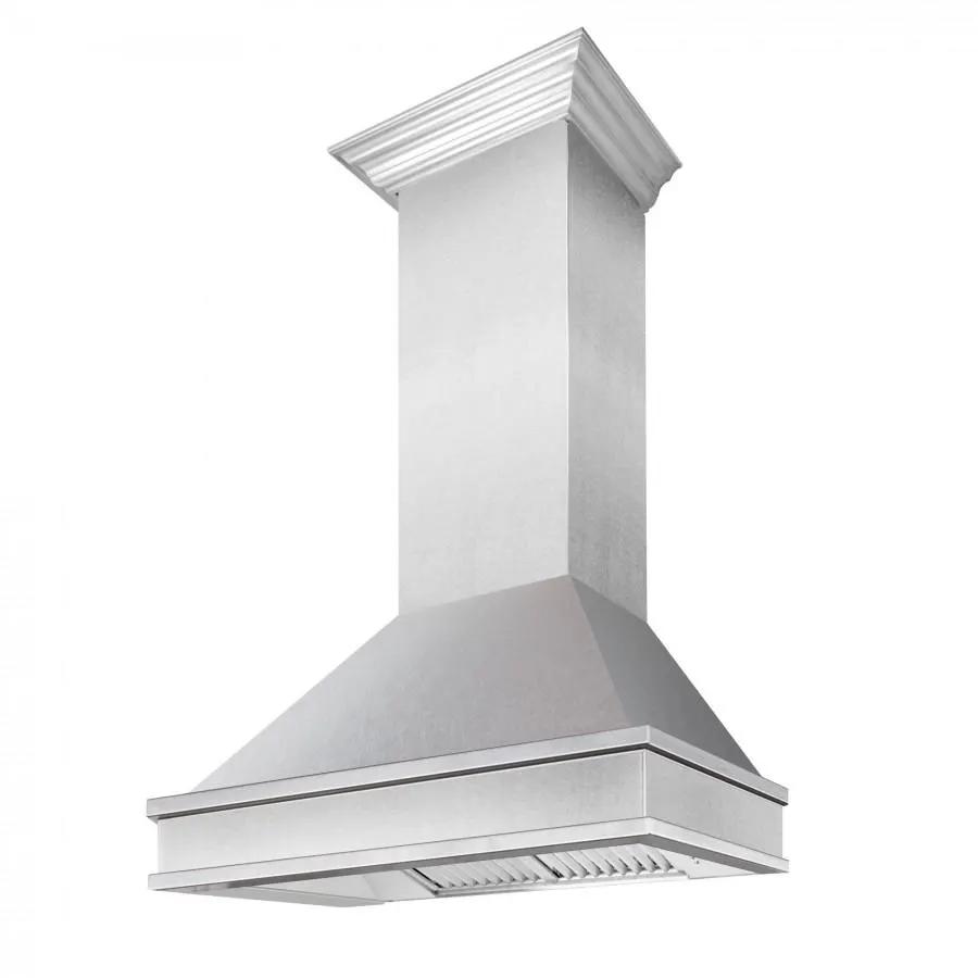 ZLINE 30" Designer Series Stainless Wall Mount Range Hood, 8656S-30 by Farmhouse Kitchen and Bath