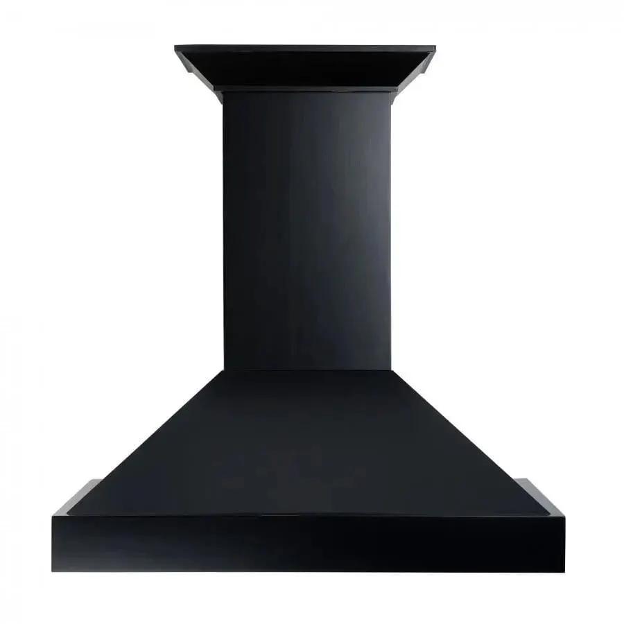 ZLINE 30" Designer Series Wooden Wall Range Hood in Black, KBCC-30 by Farmhouse Kitchen and Bath