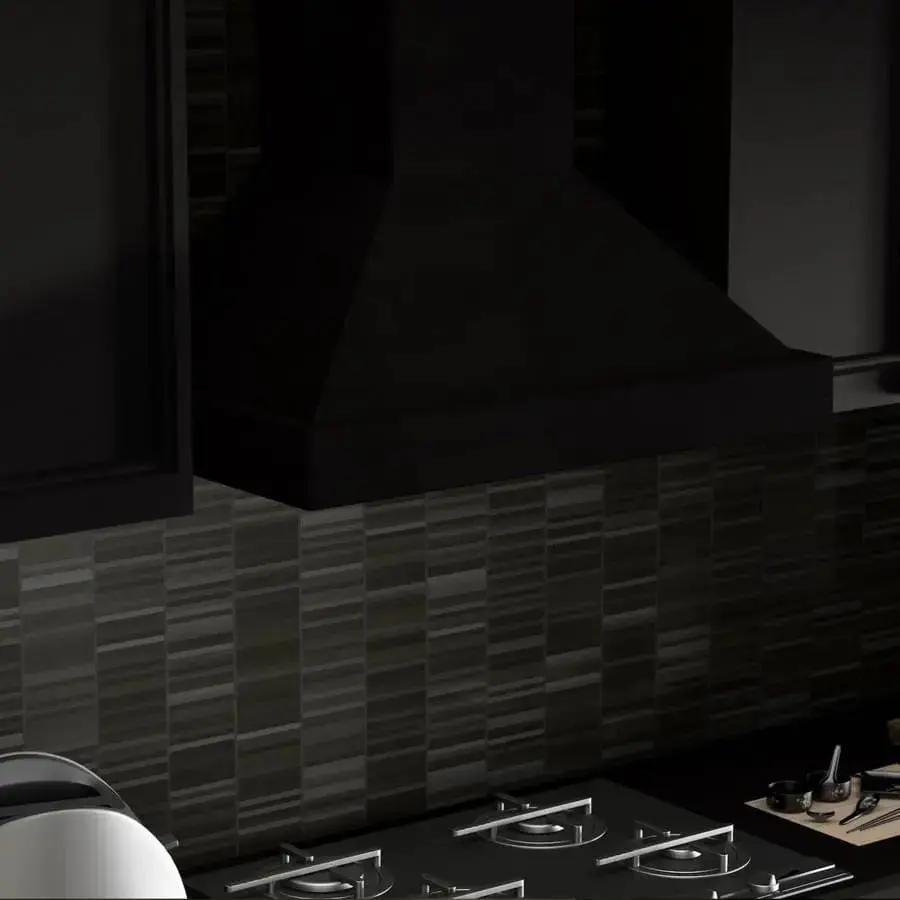 ZLINE 30" Designer Series Wooden Wall Range Hood in Black, KBCC-30 by Farmhouse Kitchen and Bath