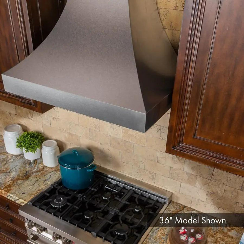 ZLINE 30" Designer Snow Stainless Finish Wall Range Hood, 8632S-30 by Farmhouse Kitchen and Bath