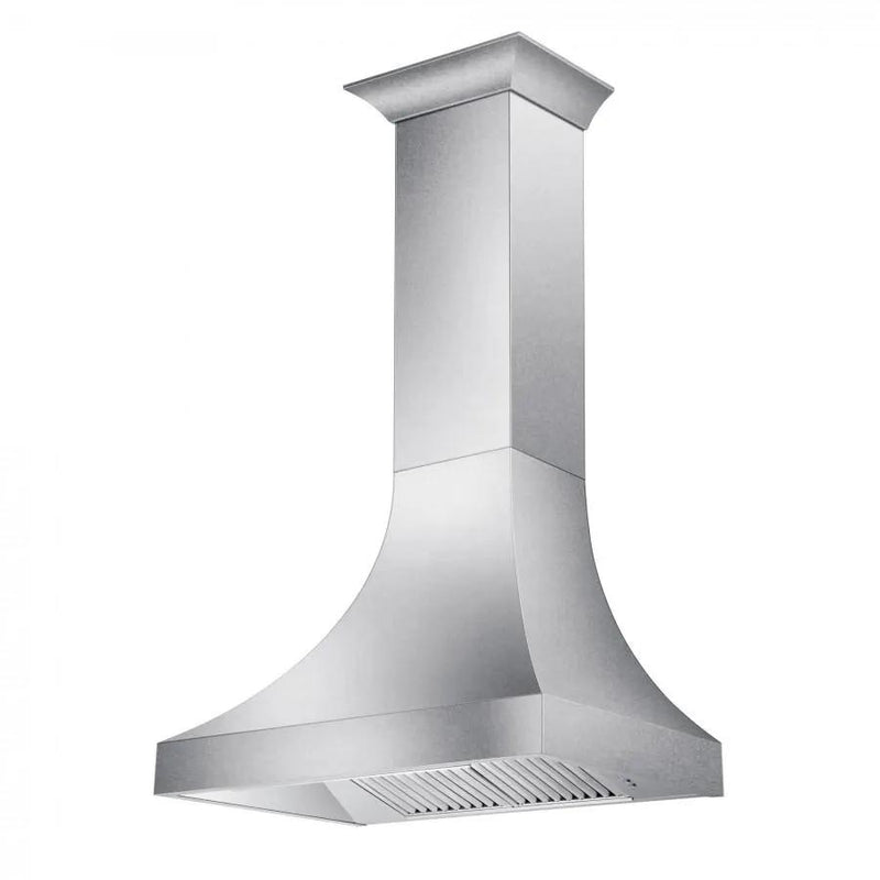 ZLINE 30" Designer Snow Stainless Finish Wall Range Hood, 8632S-30 by Farmhouse Kitchen and Bath