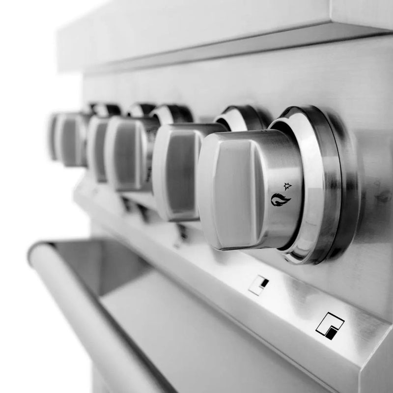ZLINE 30" Dual Fuel Oven Range, Stainless Steel, Brass Burners, RA-BR-30 by Farmhouse Kitchen and Bath