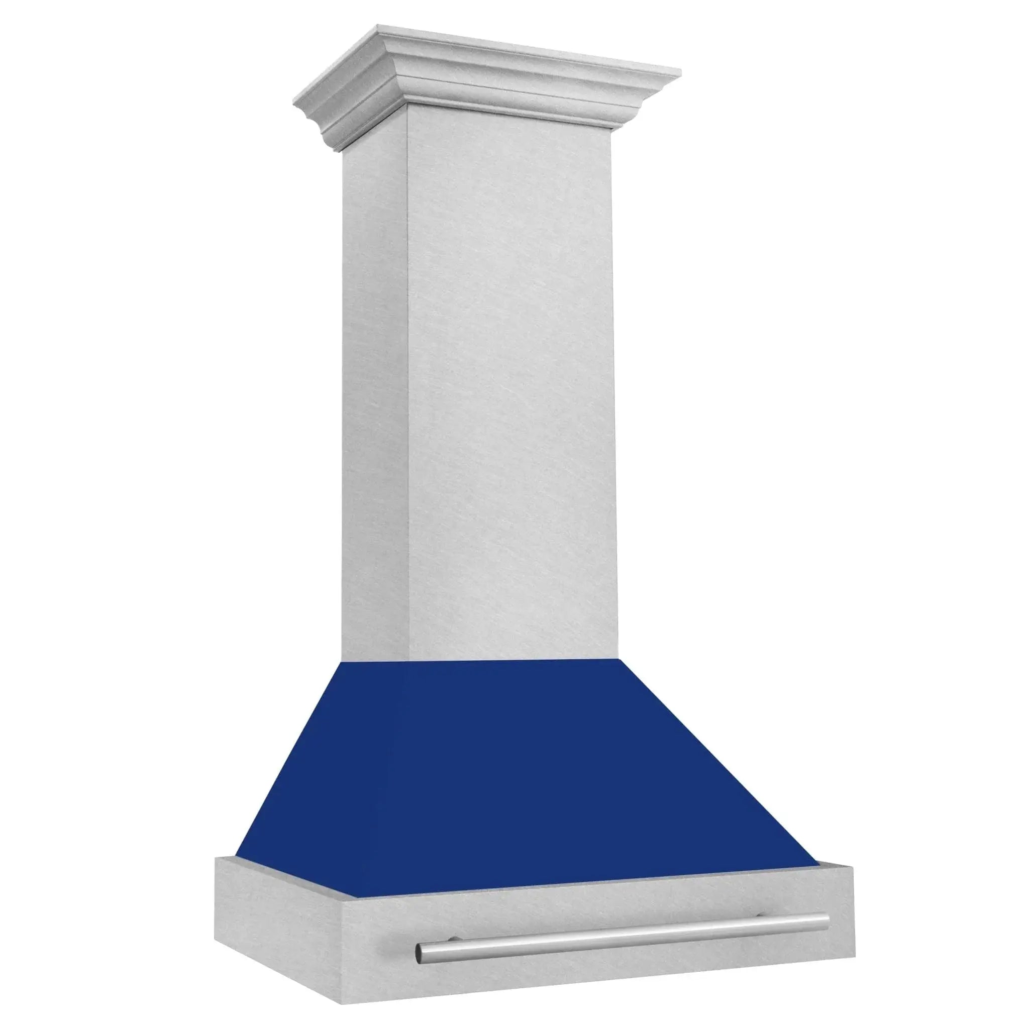 ZLINE 30" DuraSnow® Stainless Steel Range Hood with Color Shell Options 8654SNX-BG-30 by Farmhouse Kitchen and Bath