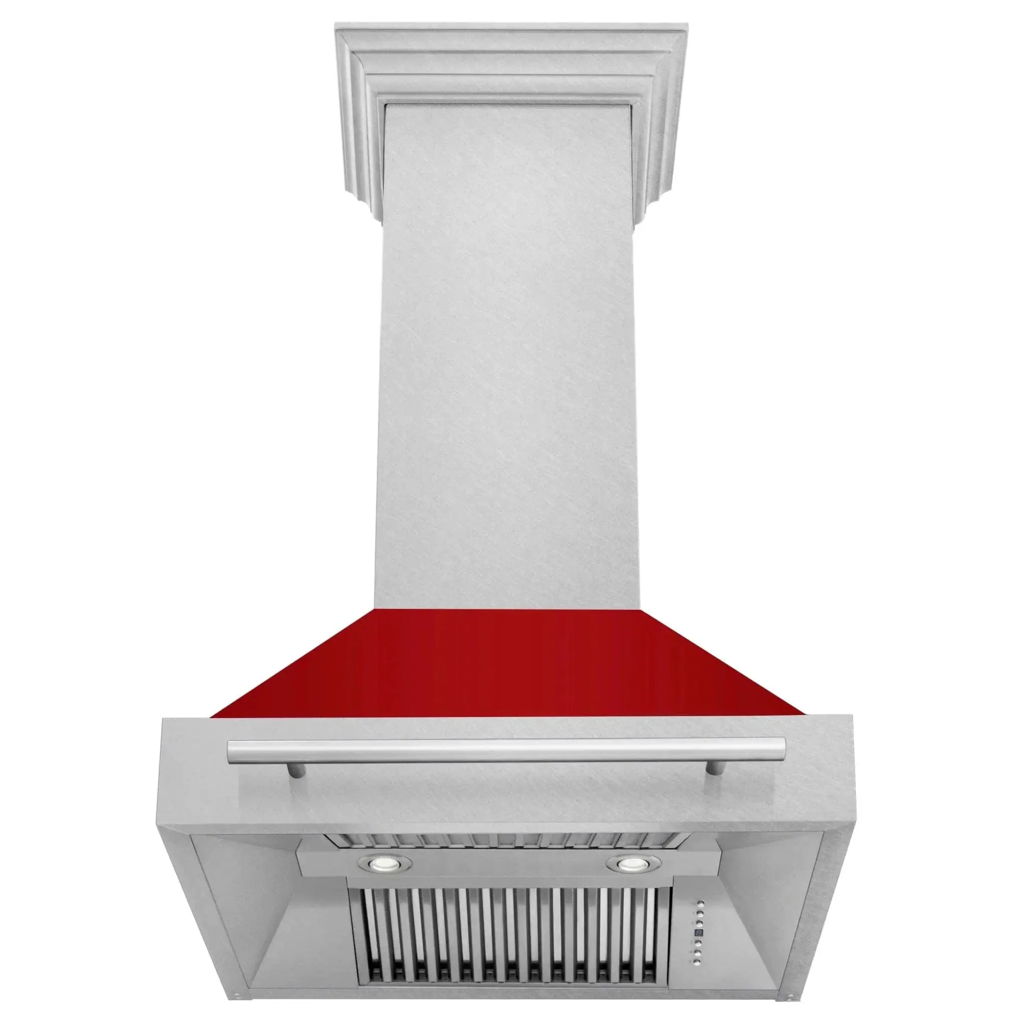 ZLINE 30" DuraSnow® Stainless Steel Range Hood with Color Shell Options 8654SNX-RM-30 by Farmhouse Kitchen and Bath