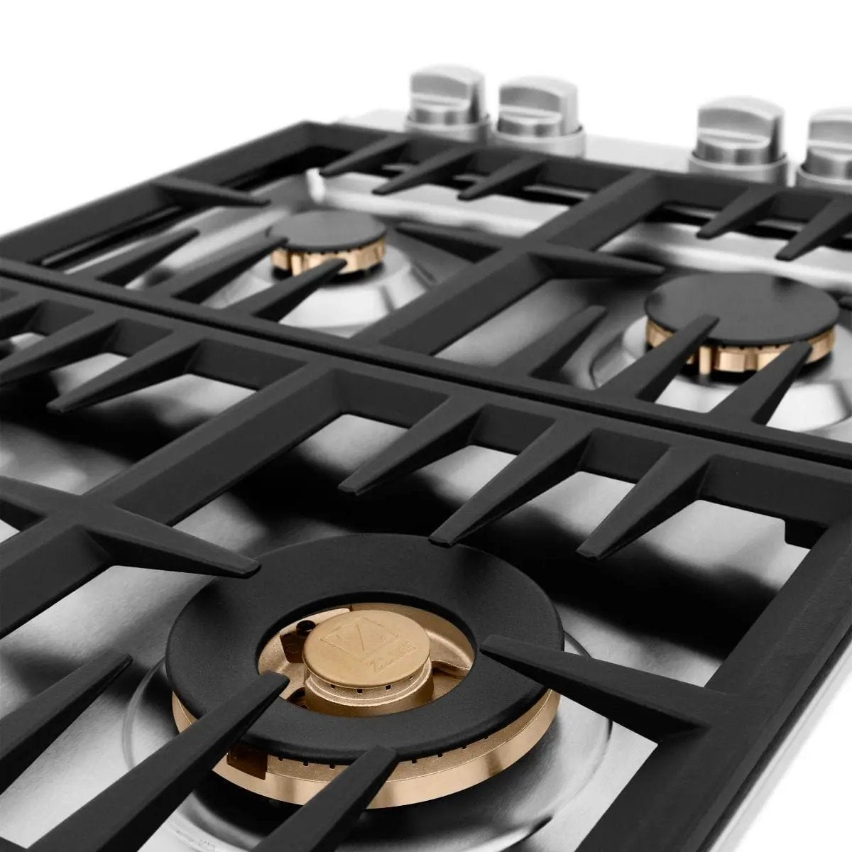 ZLINE 30" Gas Cooktop with 4 Gas Brass Burners RC-BR-30 by Farmhouse Kitchen and Bath