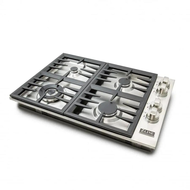 ZLINE 30" Gas Cooktop with 4 Gas Burners RC30 by Farmhouse Kitchen and Bath