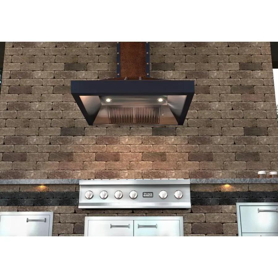 ZLINE 30" Hand-Hammered Copper Finish Wall Range Hood, 655-HBBBB-30 by Farmhouse Kitchen and Bath