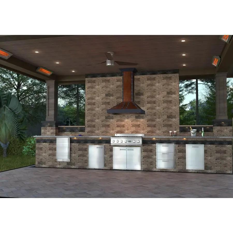 ZLINE 30" Hand-Hammered Copper Finish Wall Range Hood, 655-HBBBB-30 by Farmhouse Kitchen and Bath