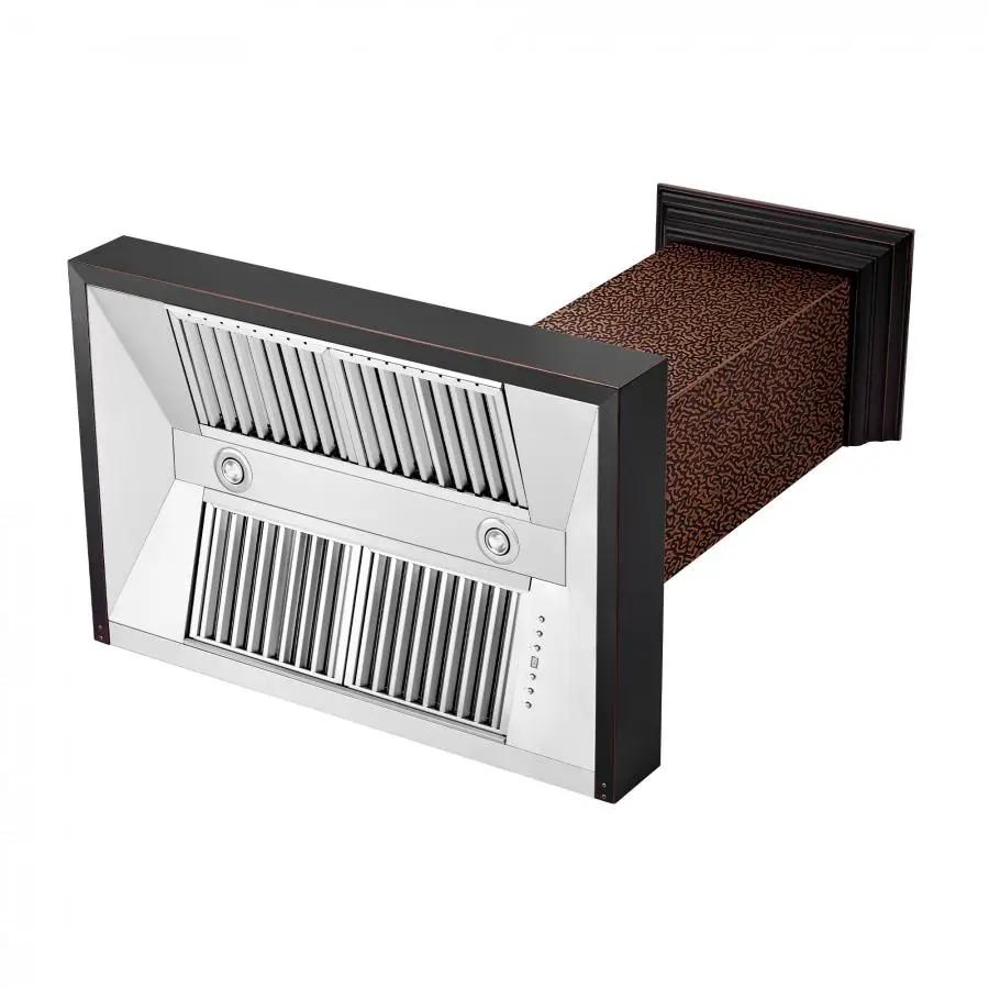 ZLINE 30" Hand-Hammered Copper Finish Wall Range Hood, 655-HBXXX-30 by Farmhouse Kitchen and Bath