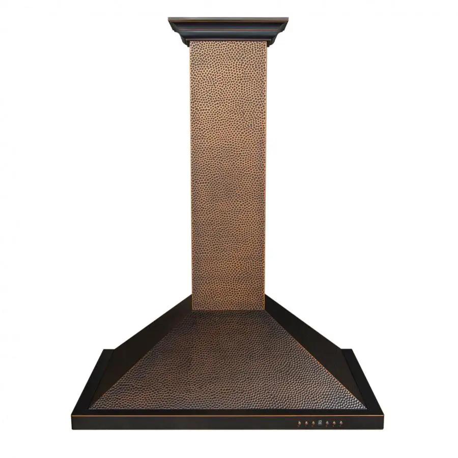 ZLINE 30" Hand-Hammered Copper Finish Wall Range Hood, 8KBH-30 by Farmhouse Kitchen and Bath