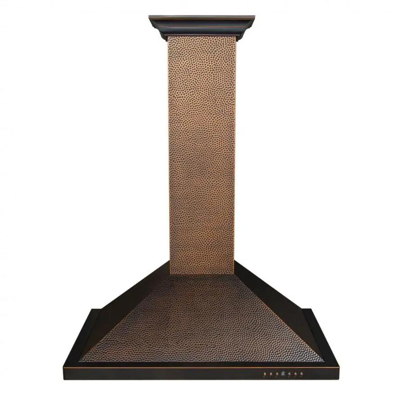 ZLINE 30" Hand-Hammered Copper Finish Wall Range Hood, 8KBH-30 by Farmhouse Kitchen and Bath
