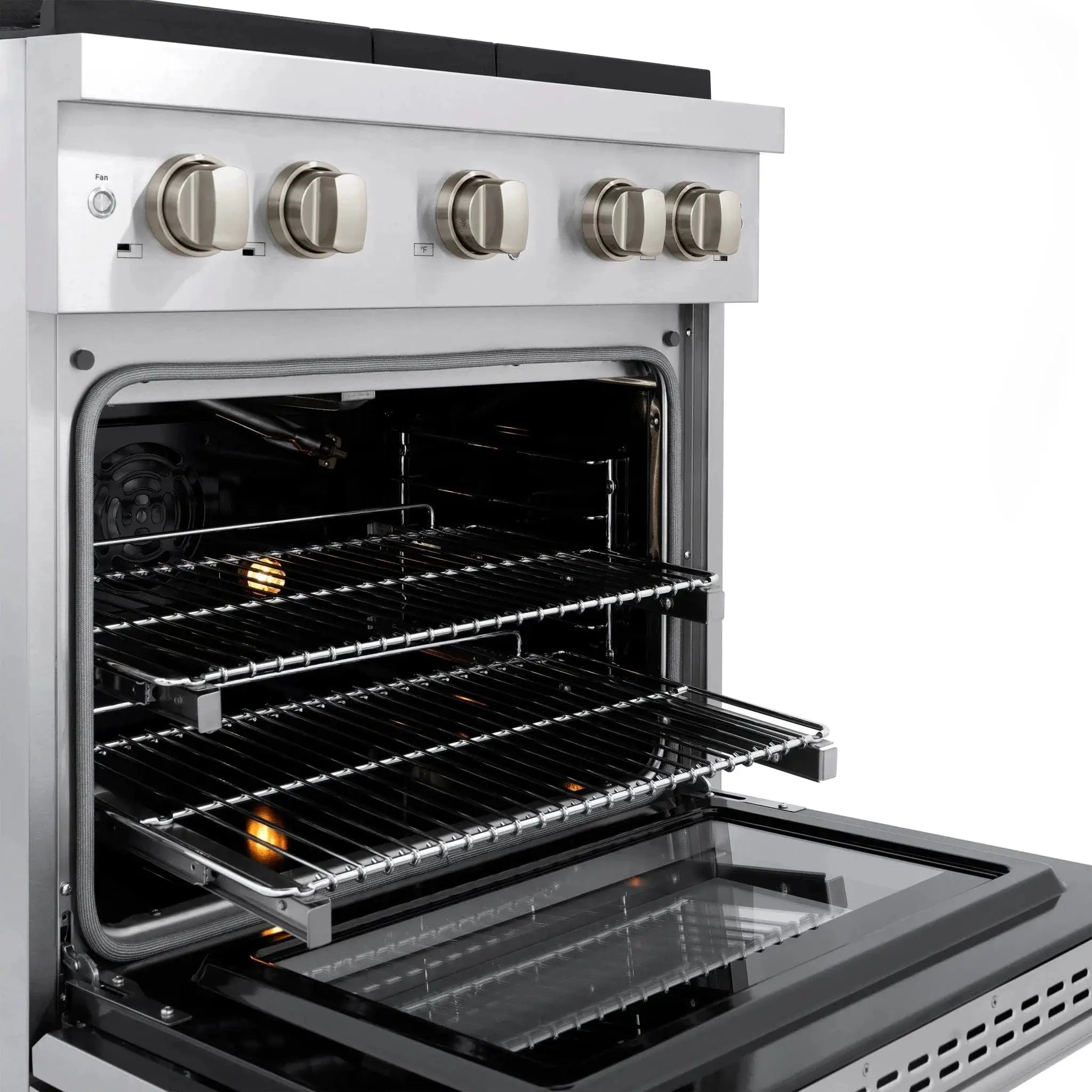 ZLINE 30 in. 4.2 cu. ft. 4 Burner Gas Range with Convection Gas Oven in Stainless Steel, SGR30 by Farmhouse Kitchen and Bath