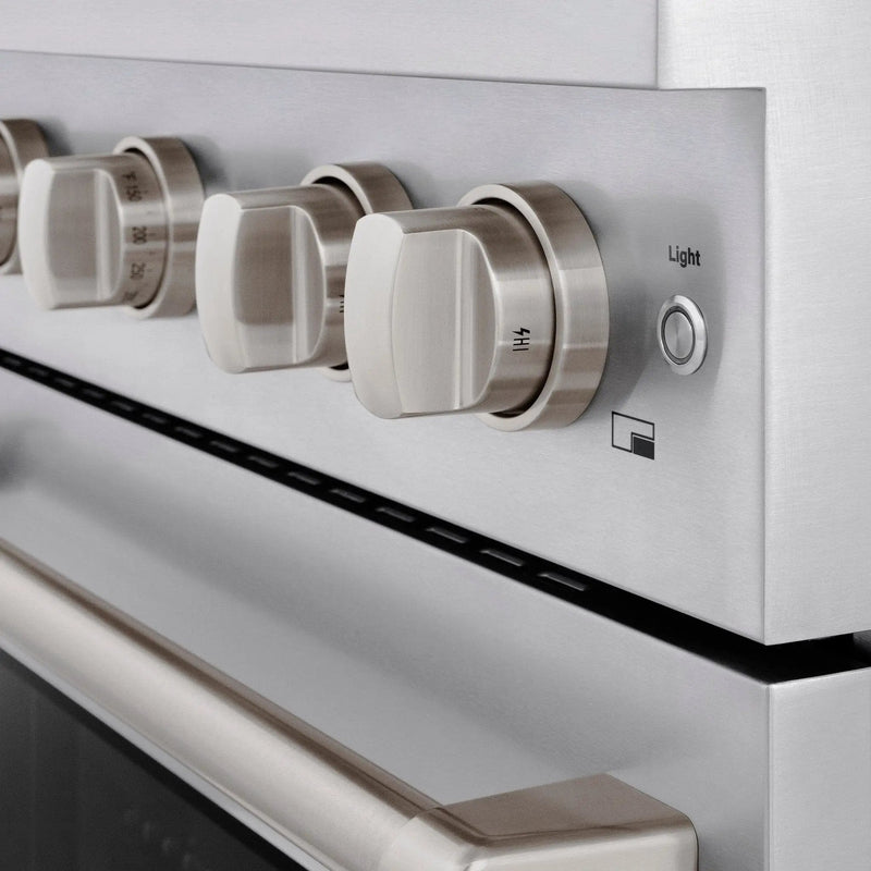 ZLINE 30 In. Gas Range, Stainless Steel w/ Brass Burners, SGR-BR-30 by Farmhouse Kitchen and Bath