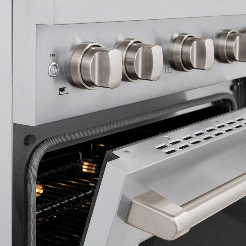 ZLINE 30 In. Gas Range, Stainless Steel w/ Brass Burners, SGR-BR-30 by Farmhouse Kitchen and Bath