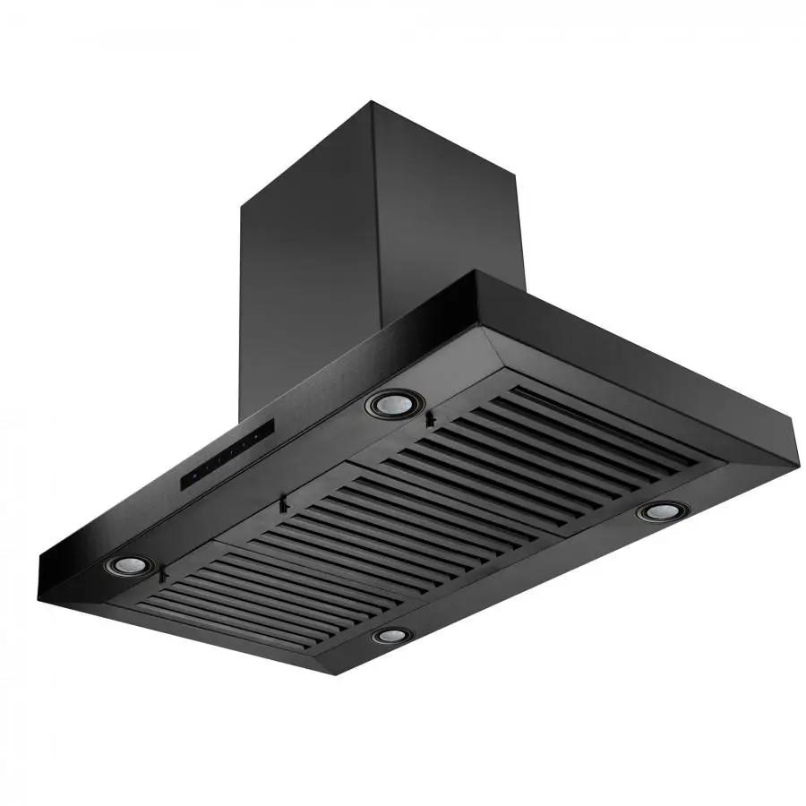 ZLINE 30" Island Mount Range Hood in Black Stainless Steel (BSKE2iN-30) by Farmhouse Kitchen and Bath