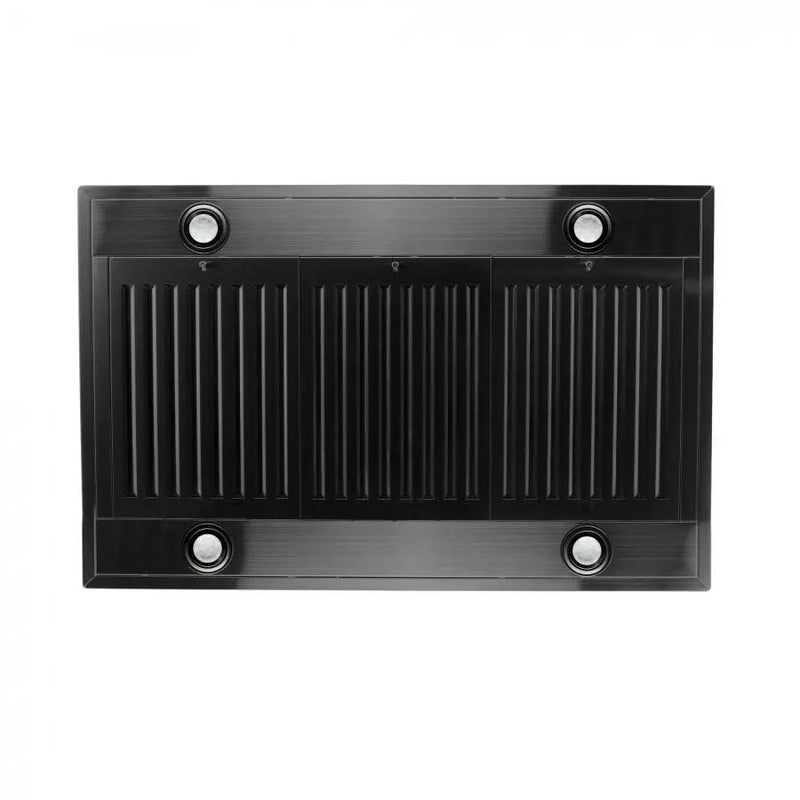 ZLINE 30" Island Mount Range Hood in Black Stainless Steel (BSKE2iN-30) by Farmhouse Kitchen and Bath