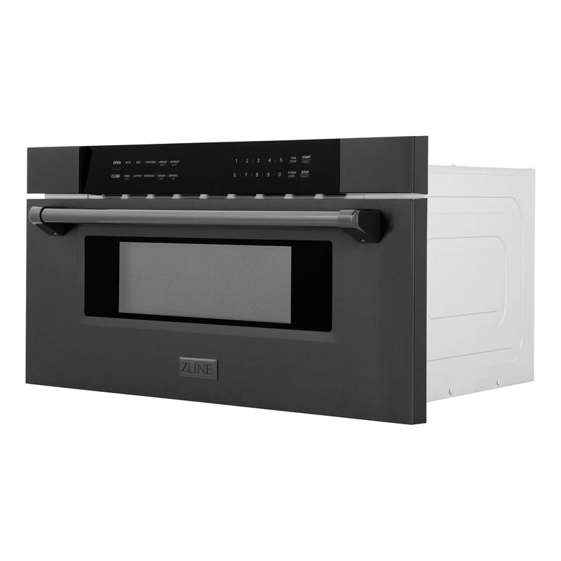 ZLINE 30" Microwave Drawer in Black Stainless MWD-30-BS by Farmhouse Kitchen and Bath