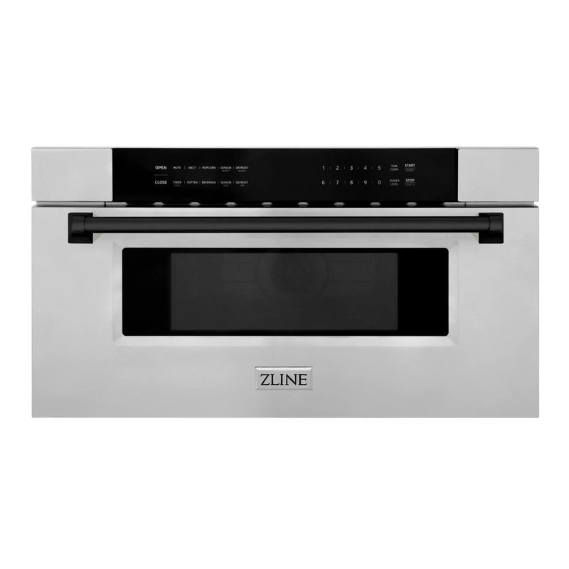 ZLINE 30" Microwave Drawer, Stainless Steel, Black MWDZ-30-MB by Farmhouse Kitchen and Bath