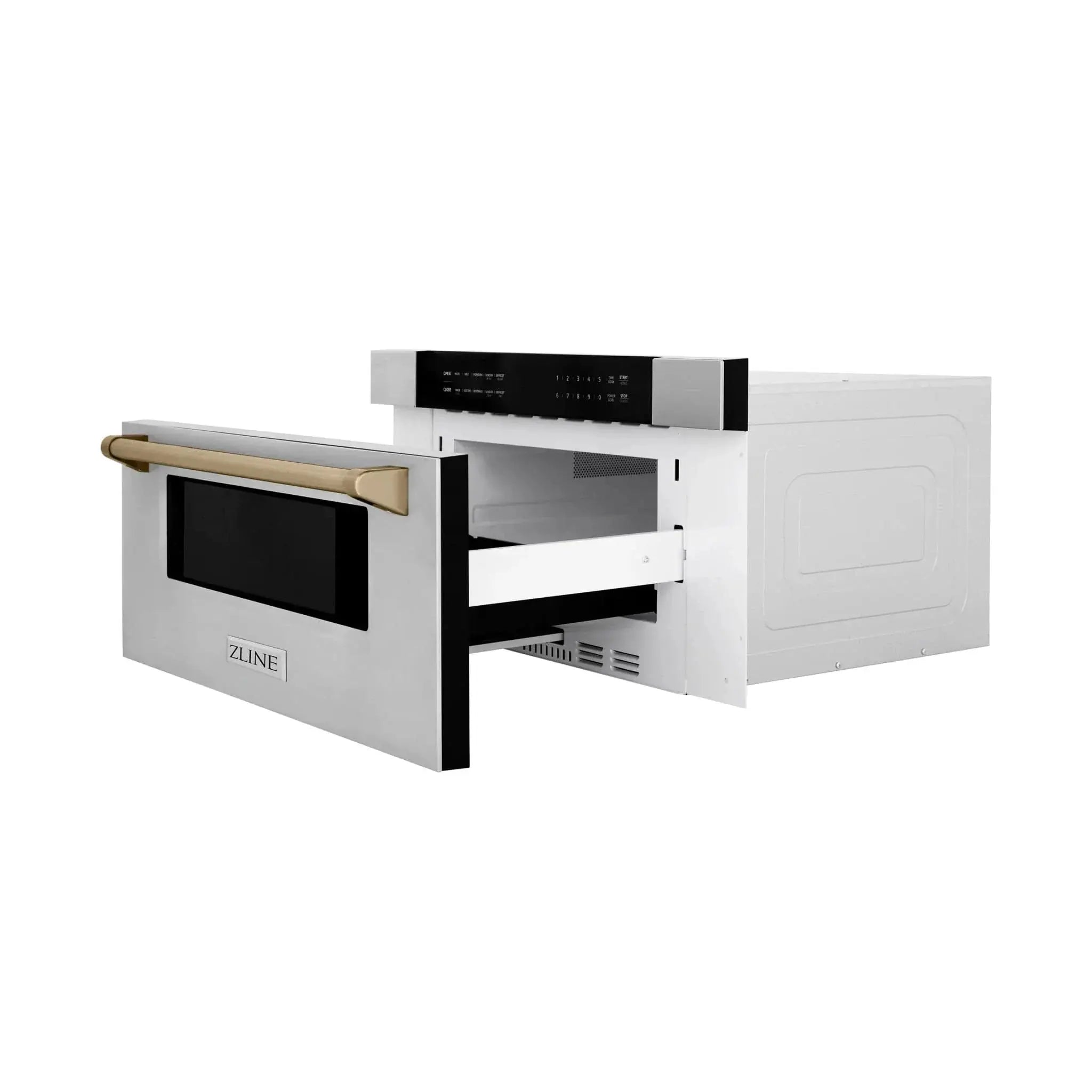 ZLINE 30" Microwave Drawer, Stainless Steel, Bronze MWDZ-30-CB by Farmhouse Kitchen and Bath