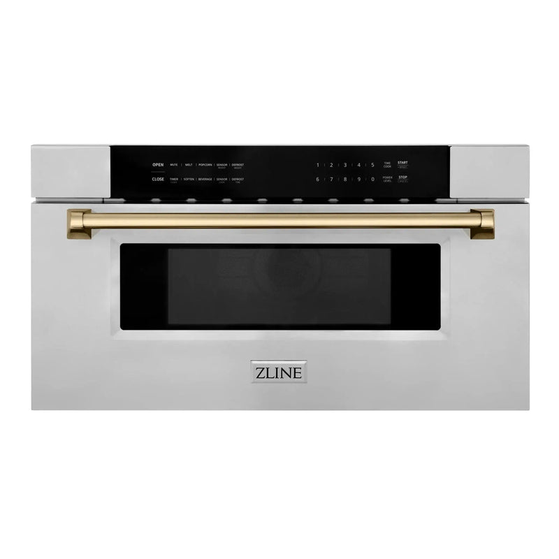 ZLINE 30" Microwave Drawer, Stainless Steel, Bronze MWDZ-30-CB by Farmhouse Kitchen and Bath