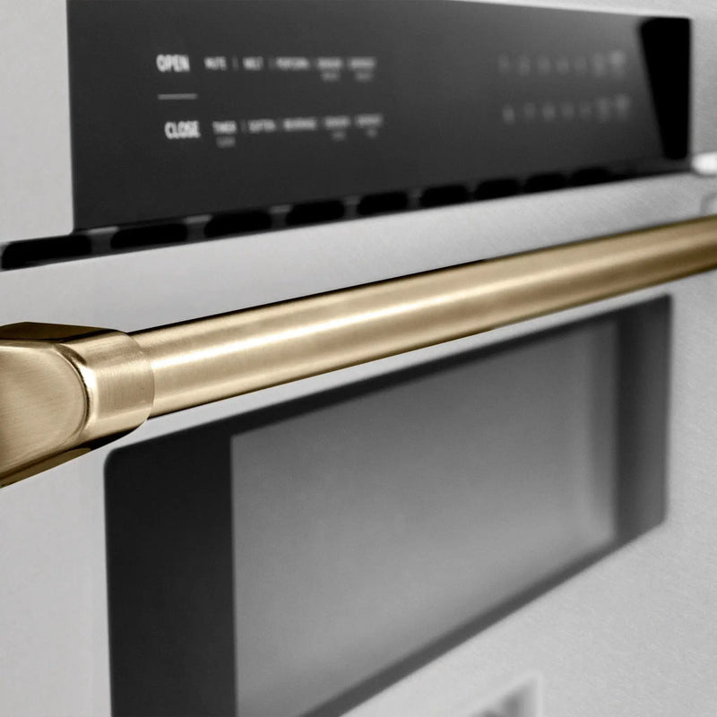 ZLINE 30" Microwave Drawer, Stainless Steel, Bronze MWDZ-30-SS-CB by Farmhouse Kitchen and Bath