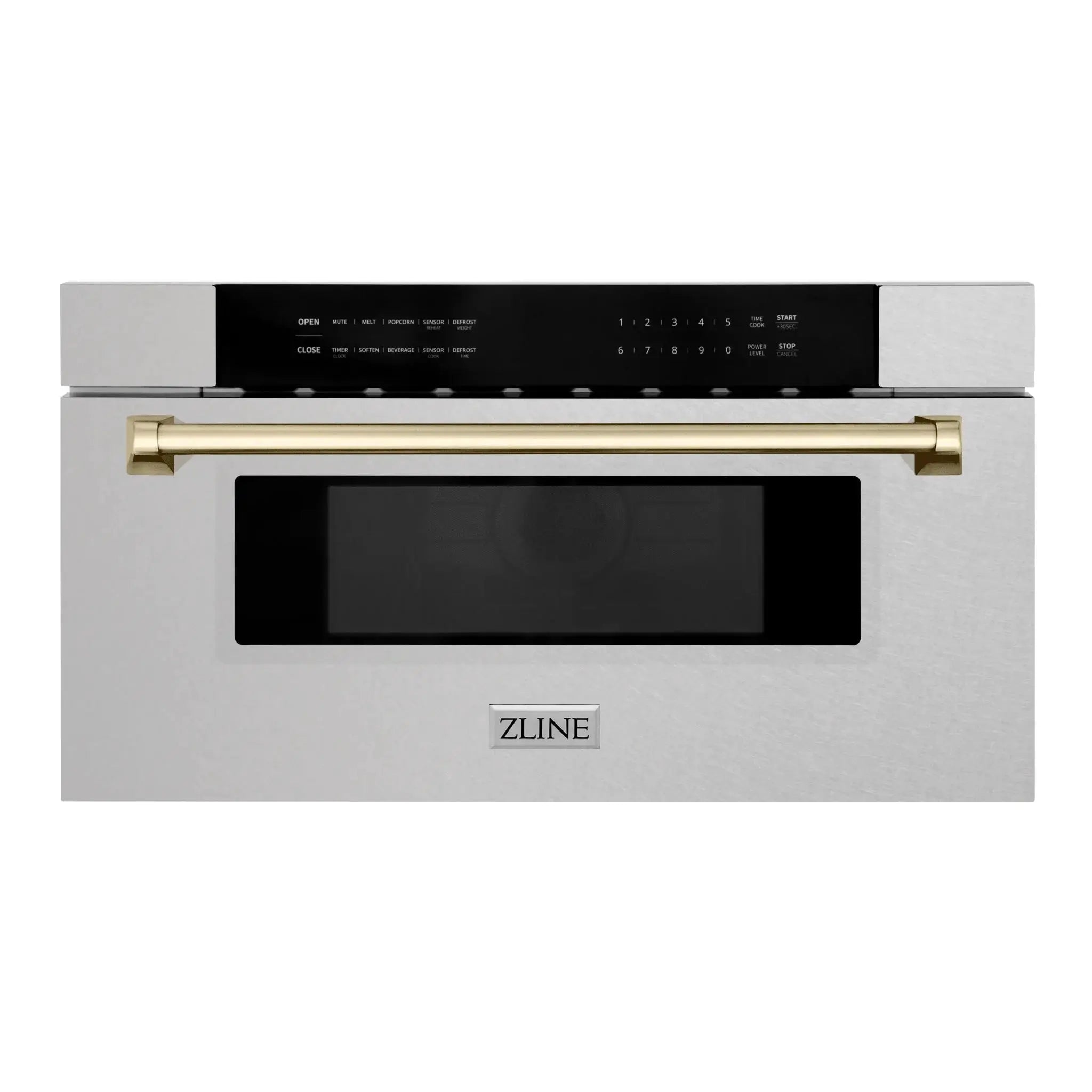 ZLINE 30" Microwave Drawer, Stainless Steel, Gold MWDZ-30-SS-G by Farmhouse Kitchen and Bath