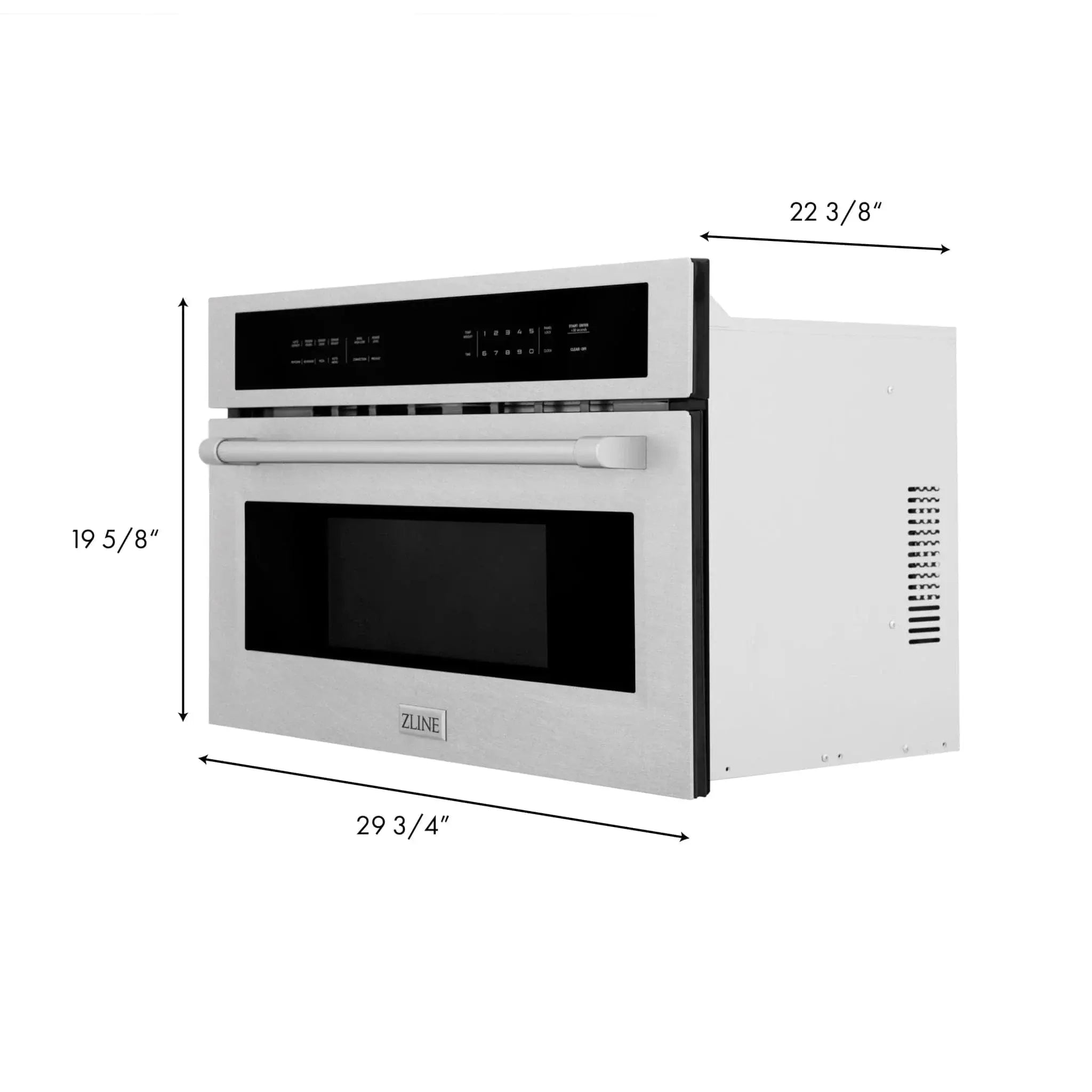 ZLINE 30" Microwave Wall Oven, DuraSnow Stainless MWO-30-SS by Farmhouse Kitchen and Bath