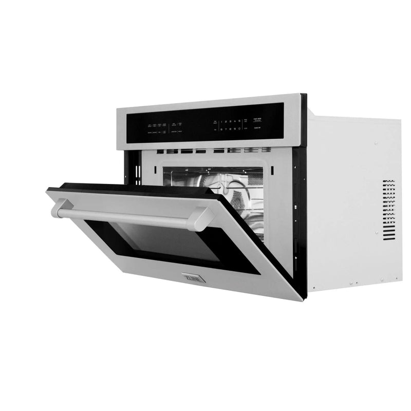 ZLINE 30" Microwave Wall Oven, DuraSnow Stainless MWO-30-SS by Farmhouse Kitchen and Bath