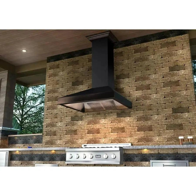 ZLINE 30" Oil-Rubbed Bronze Wall Range Hood, 8667B-30 by Farmhouse Kitchen and Bath