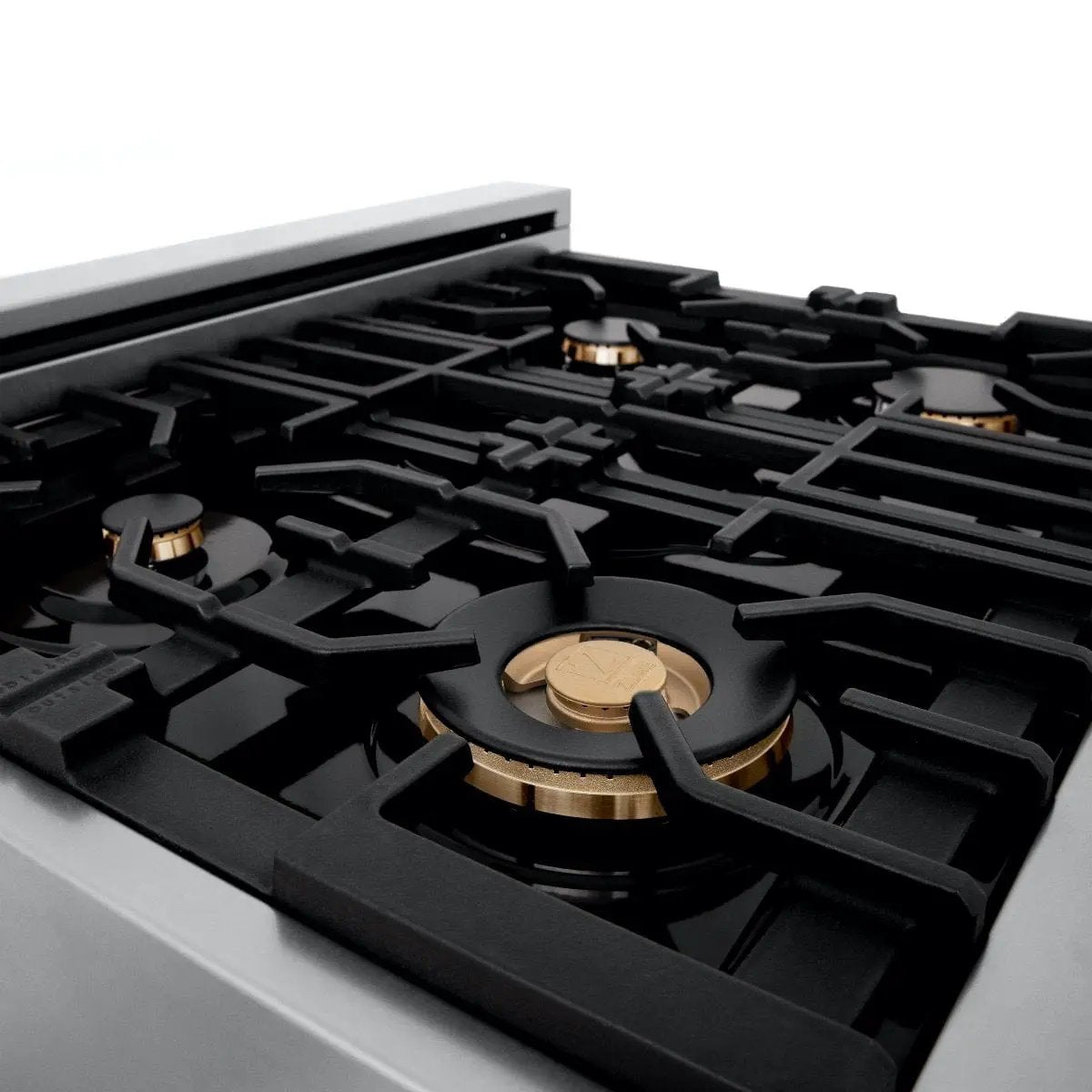 ZLINE 30" Porcelain Rangetop With 4 Gas Brass Burners, RT-BR-30 by Farmhouse Kitchen and Bath