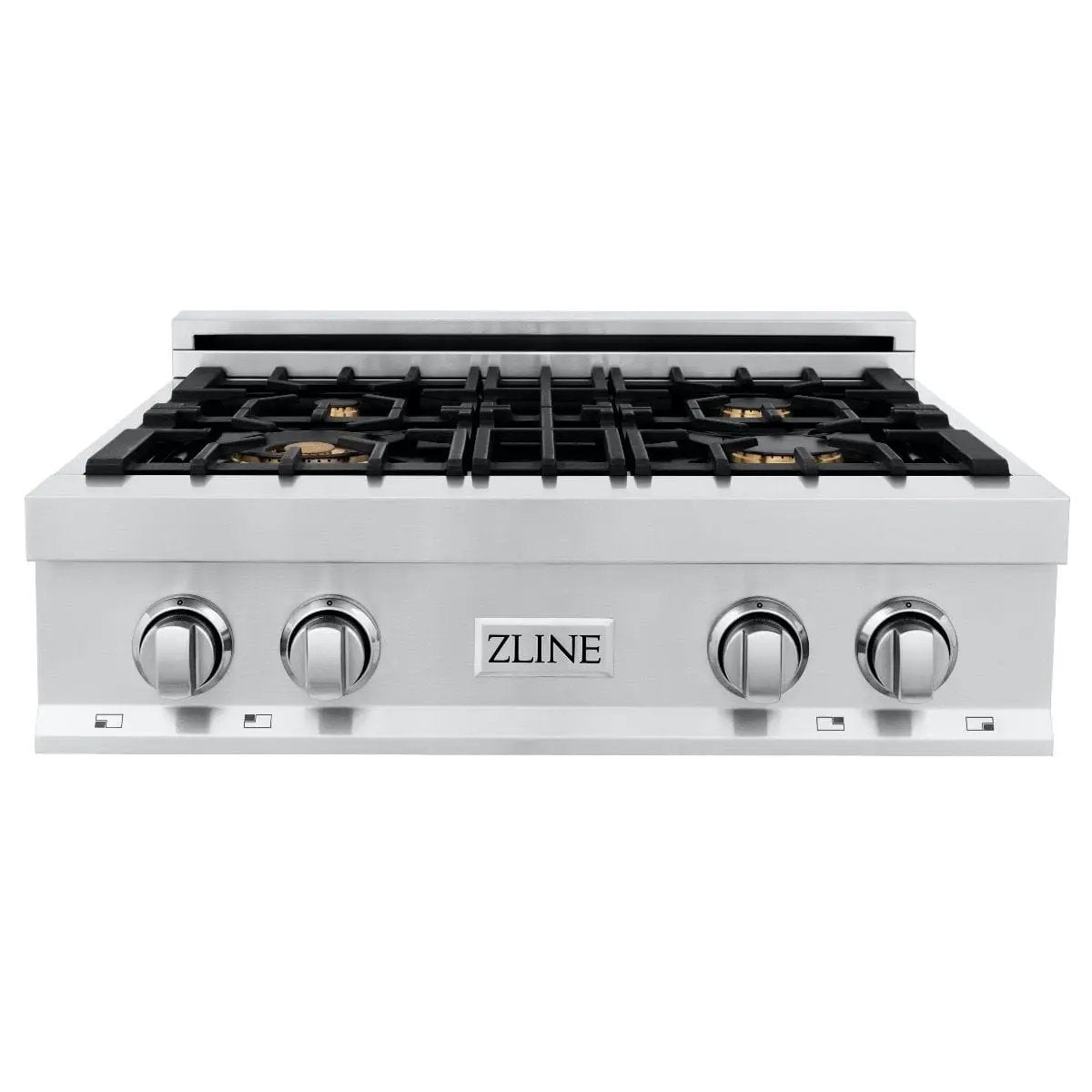 ZLINE 30" Porcelain Rangetop With 4 Gas Brass Burners, RT-BR-30 by Farmhouse Kitchen and Bath