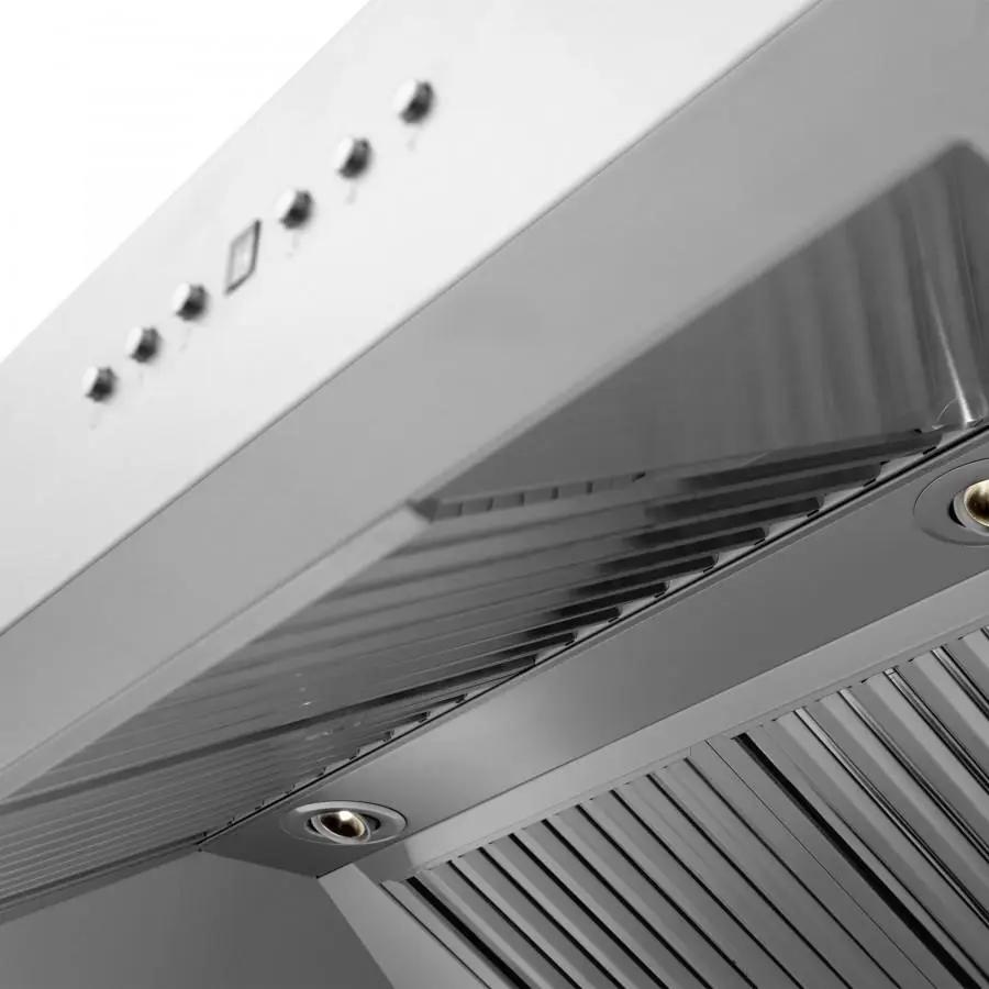 ZLINE 30" Professional Wall Range Hood, Built-in CrownSound® Bluetooth Speakers, 697CRN-BT-30 by Farmhouse Kitchen and Bath