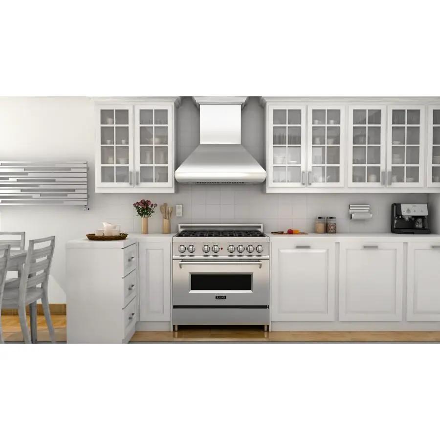 ZLINE 30" Professional Wall Range Hood, Stainless Steel, 587CRN-30 by Farmhouse Kitchen and Bath