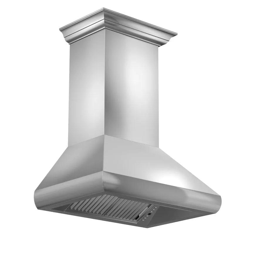 ZLINE 30" Professional Wall Range Hood, Stainless Steel, 587CRN-30 by Farmhouse Kitchen and Bath